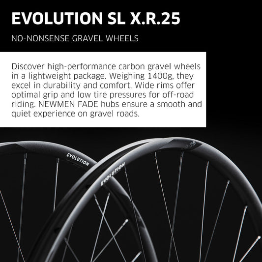 NEWMEN Front Wheel - Evolution SL X.R.25 29" 28h Fade R SP CL 12x100 - Gravel