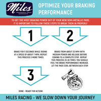 Miles Racing - Disc Pads Semi Metallic - Hayes Dominion A4 - MI-MET-49