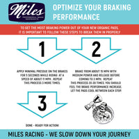 Miles Racing - Disc Pads Organic - Avid X.O Trial, SRAM Guide - MI-ORG-67