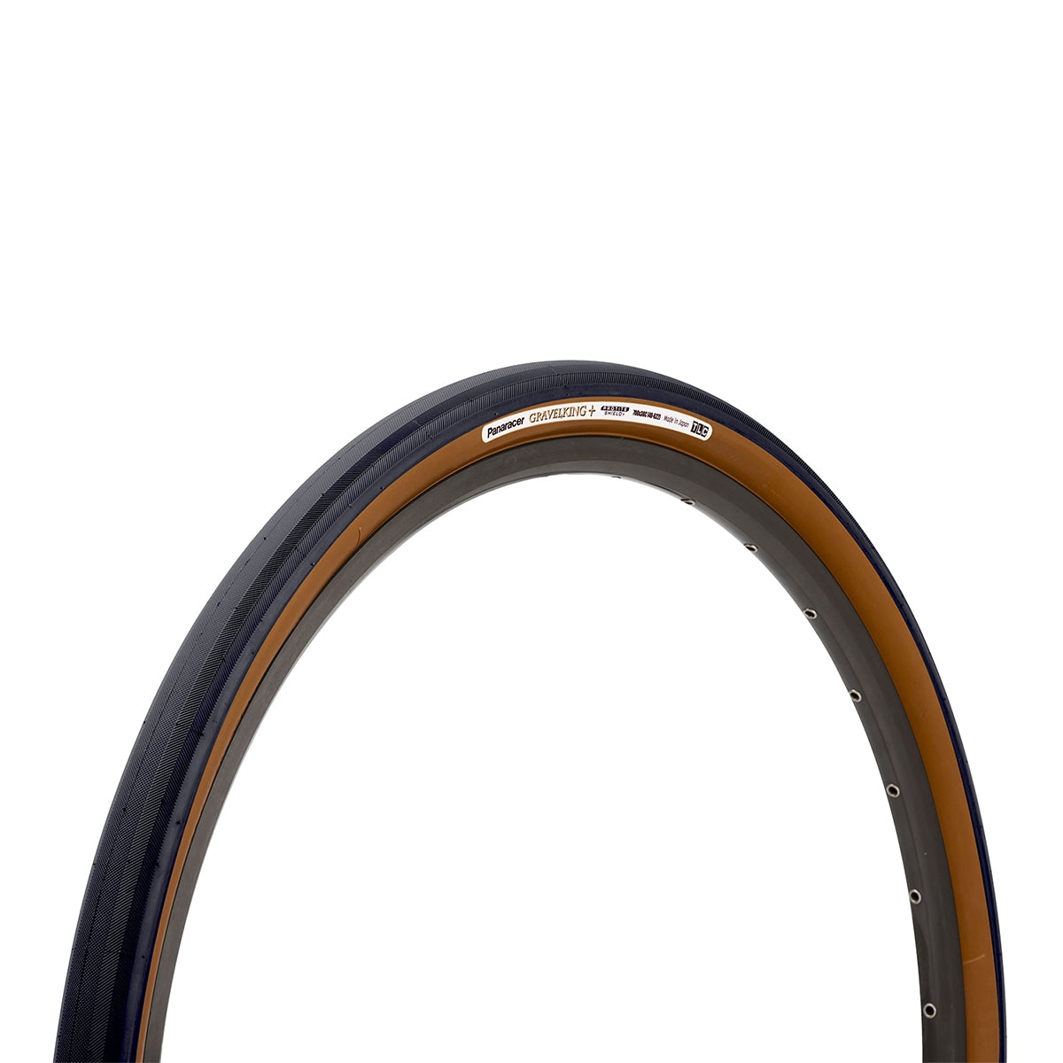 Panaracer - GravelKing + (Slick Tread / Gravel) Folding Bicycle Tire